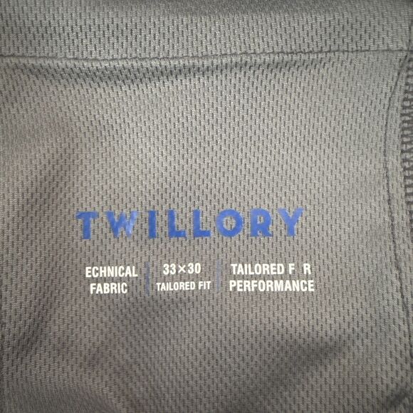 Twillory Gray Pants Performance Men's Size 33 x 30 - Picture 11 of 15